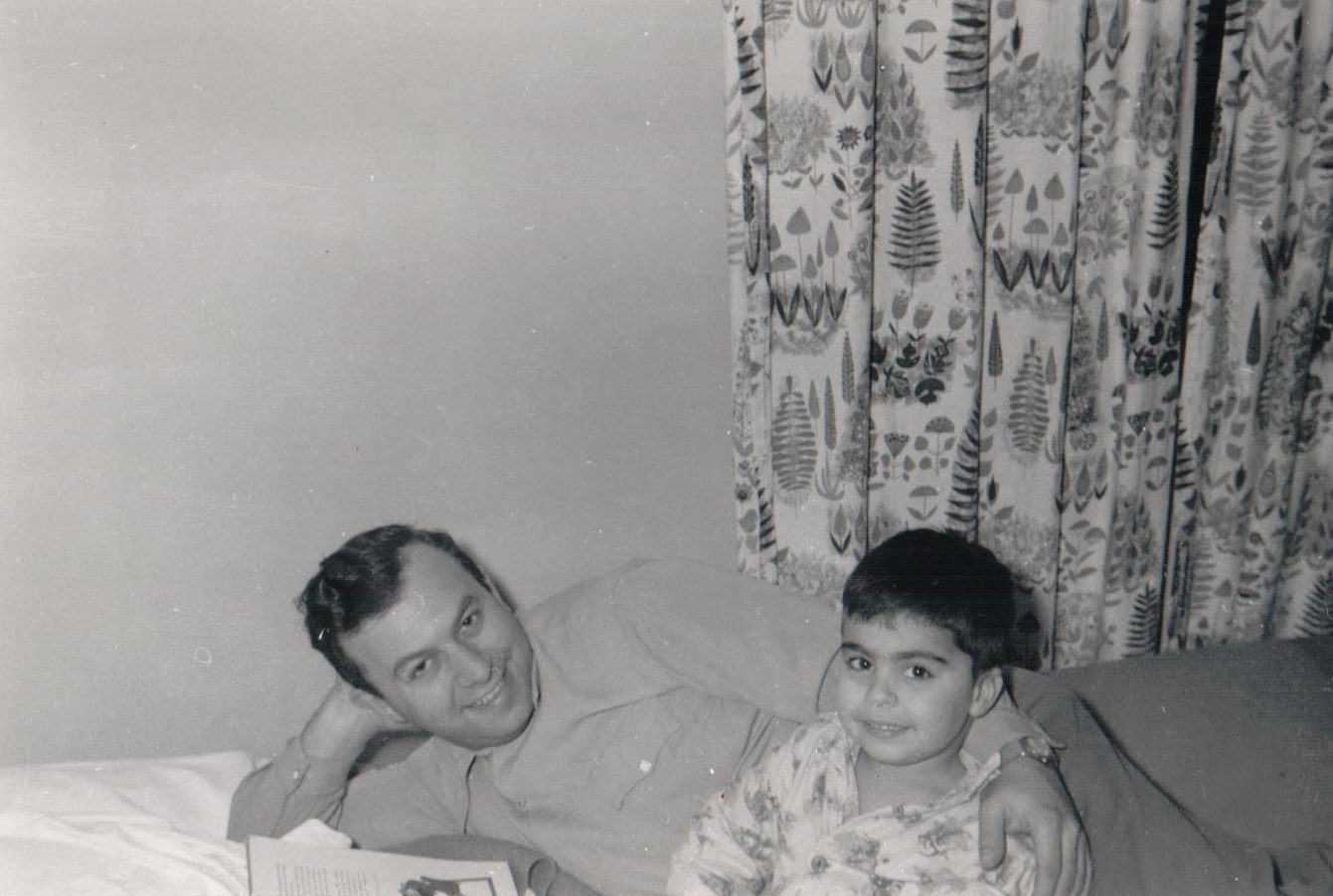 Young Mel with his father